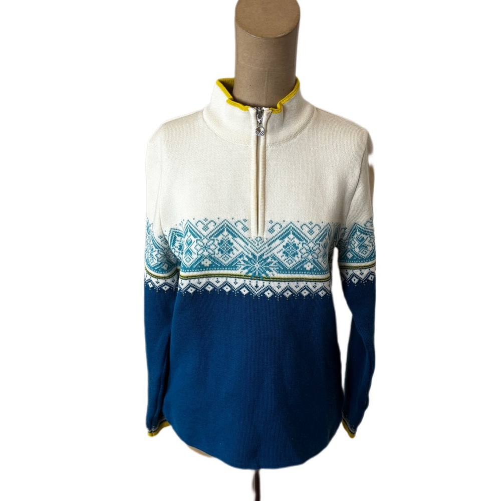 Dale of Norway Moritz Women's 1/4 zip sweater Size Medium